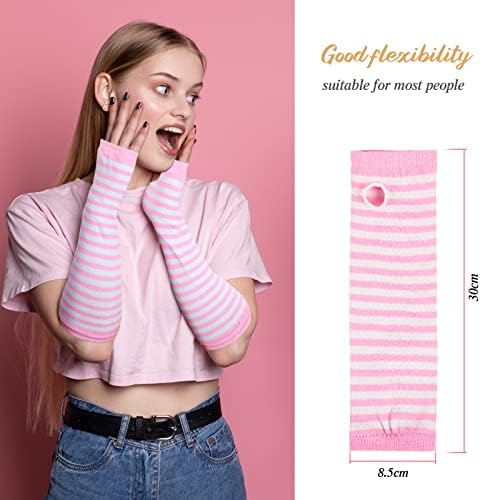 Vue 4 de Gants Longs Sans Doigts