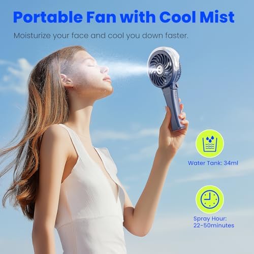 Vue 5 de Handfan Ventilateur Brumisateur Portable