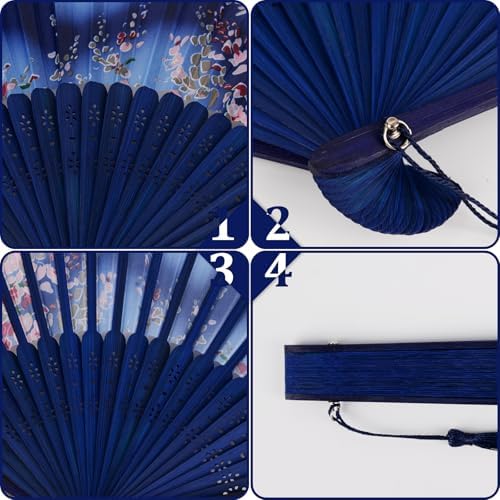 Vue 2 de Awcigg Japonais Eventail Tissu