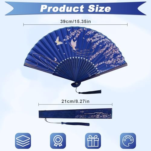 Vue 3 de Awcigg Japonais Eventail Tissu