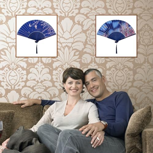 Vue 6 de Awcigg Japonais Eventail Tissu