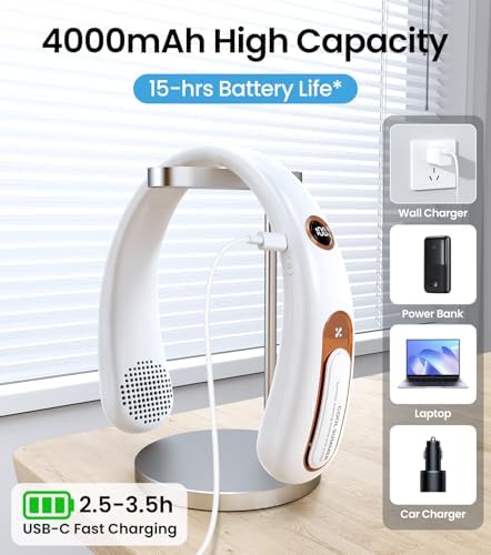 Vue 4 de Ventilateur De Cou Portable