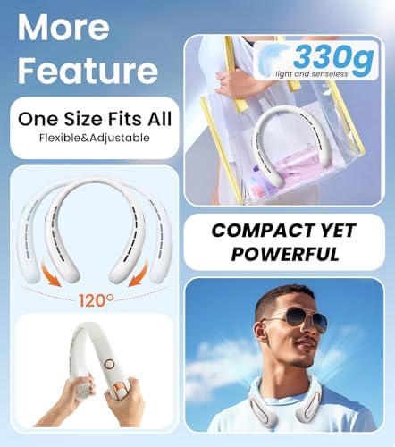 Vue 7 de Ventilateur De Cou Portable