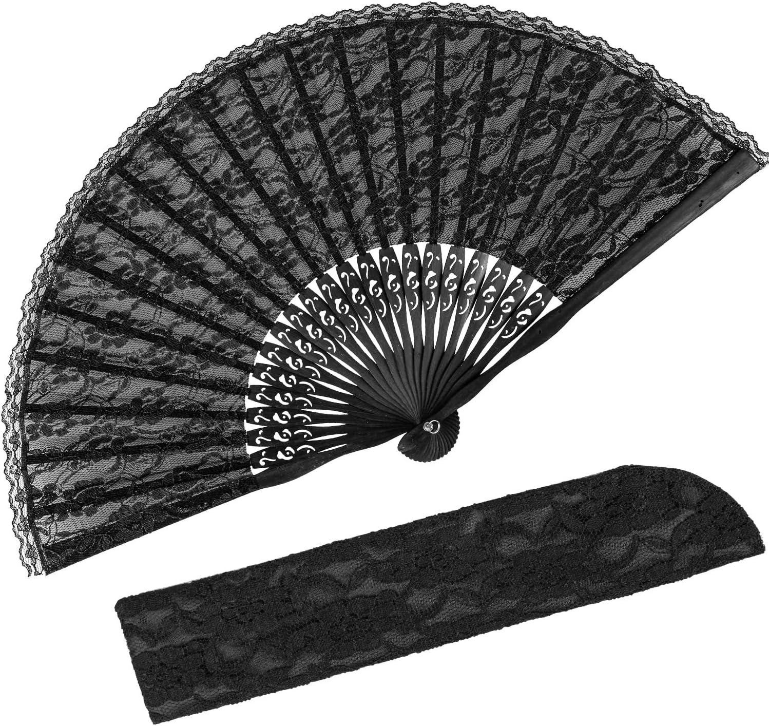 Izoel Eventail Mariage Dentelle