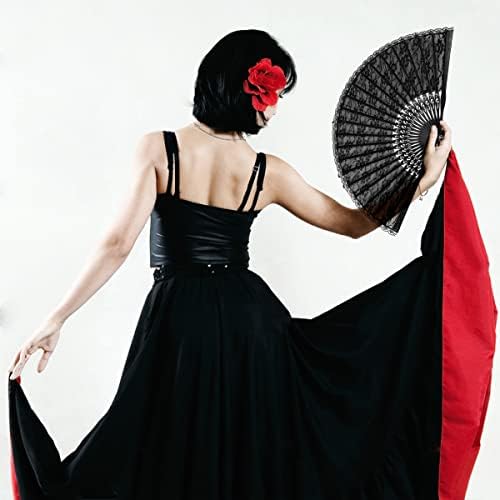 Vue 5 de Izoel Eventail Mariage Dentelle