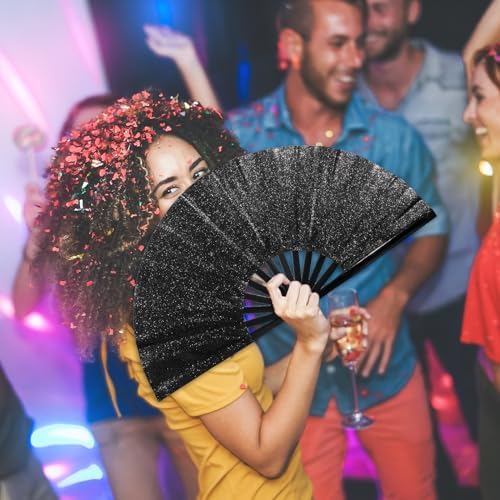 Vue 5 de Qyeahkj Grand Eventail Pliable