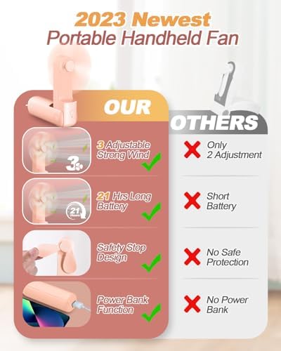 Vue 2 de Ventilateur Portable Recharge Usb