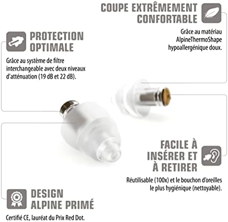 Vue 6 de Alpine Musicsafe Bouchons Doreilles