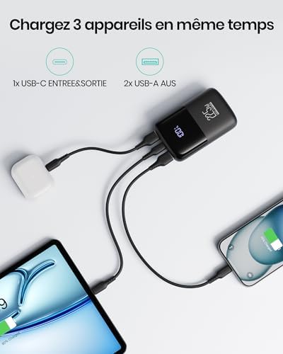 Vue 5 de Iniu Batterie Externe Mini