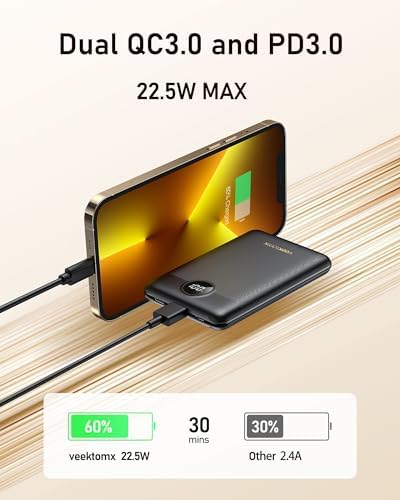 Vue 2 de Batterie Externe Mah Veektomx