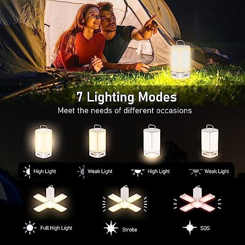 Vue 4 de Blukar Lanterne Camping Rechargeable