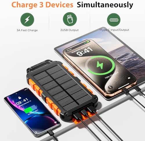 Vue 2 de Batterie Externe Solaire Mah