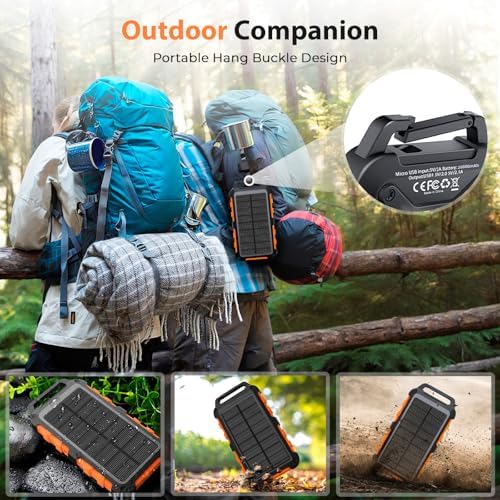 Vue 3 de Batterie Externe Solaire Mah