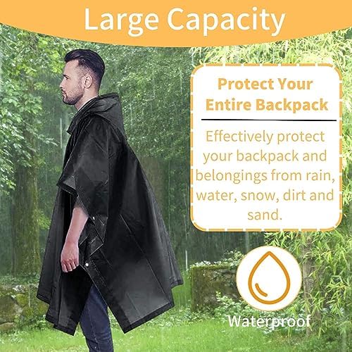 Vue 5 de Pcs Poncho Pluie Impermeable
