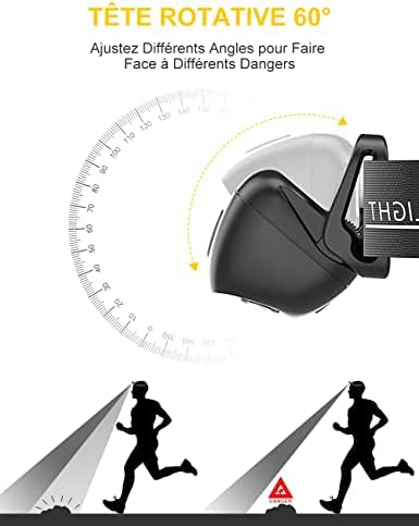 Vue 3 de Cirycase Lampe Frontale Torche