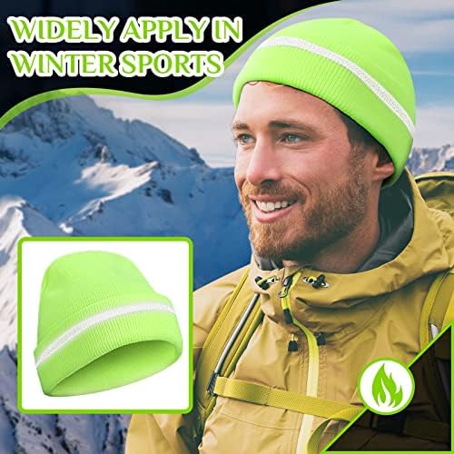 Vue 7 de Bonnet En Tricot Reflechissant