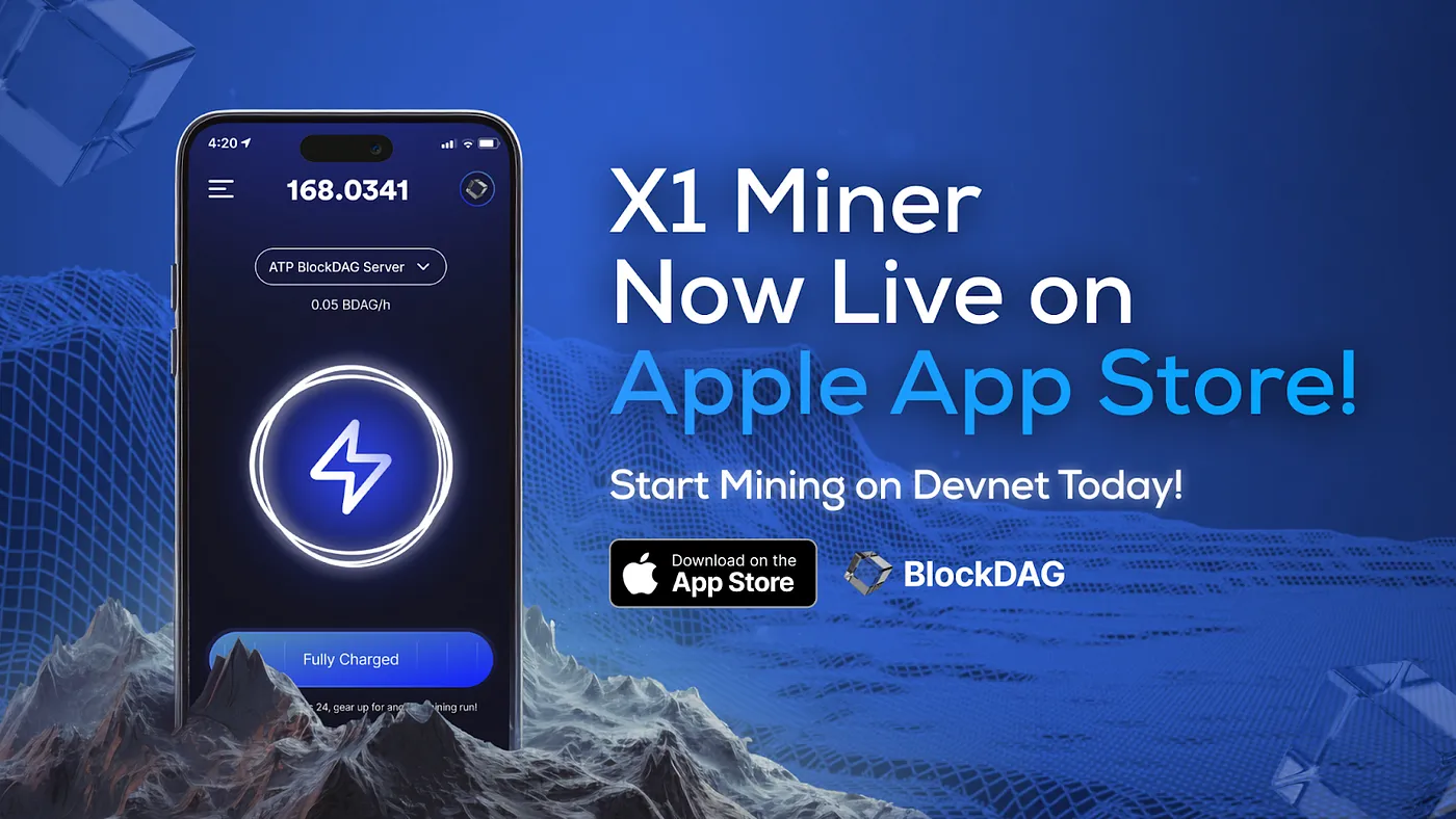 Crypto Mining for All: X1 Miner App Live on Apple App Store!