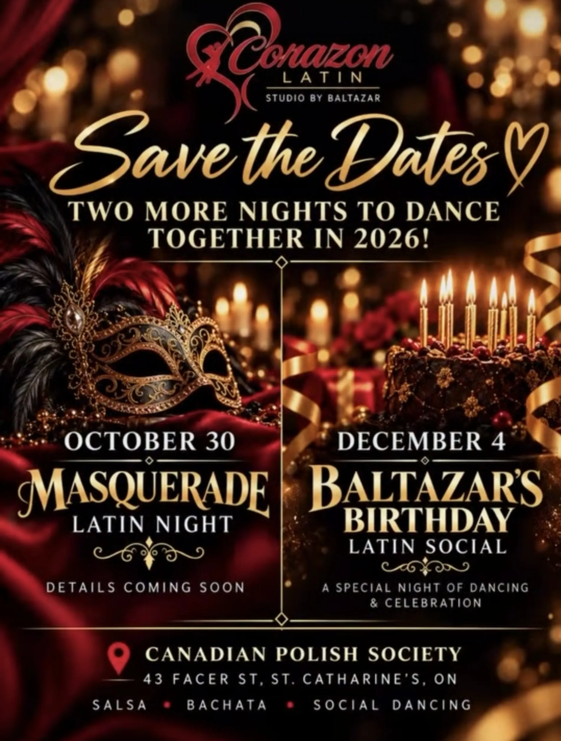 Baltazar's Birthday Latin Social