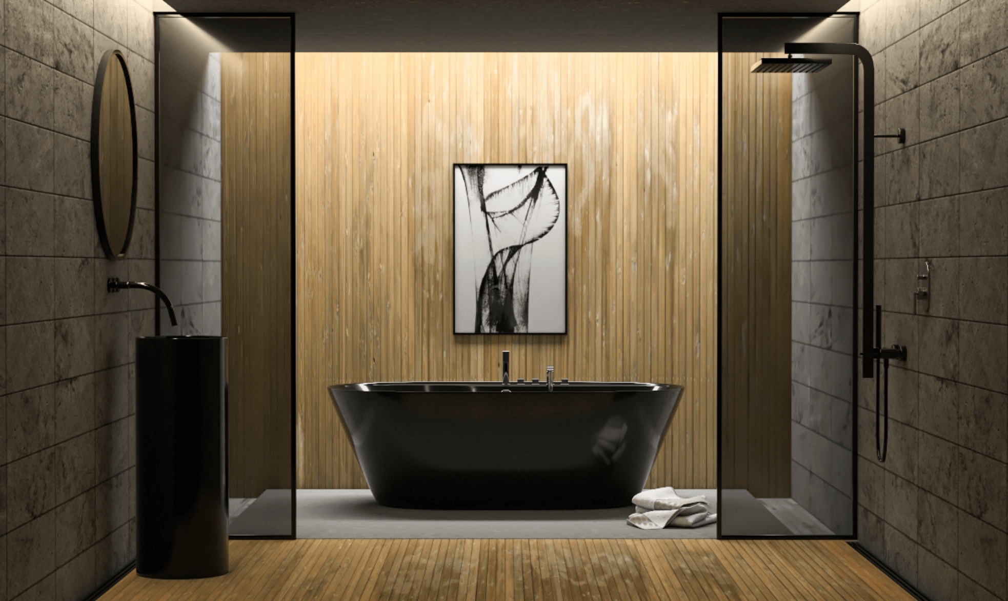 The charm of Japanese modern bathrooms: It's in the materials