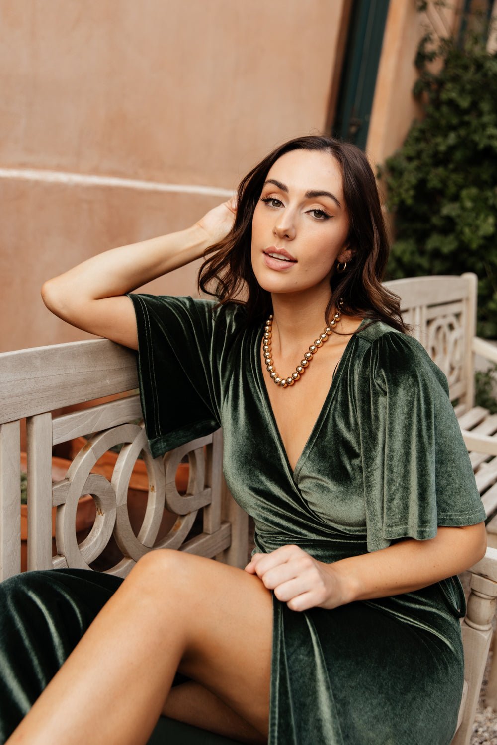 How to Look Bougie in a Dark Green Dress? Easy! Accessories, Accessories & Accessories!