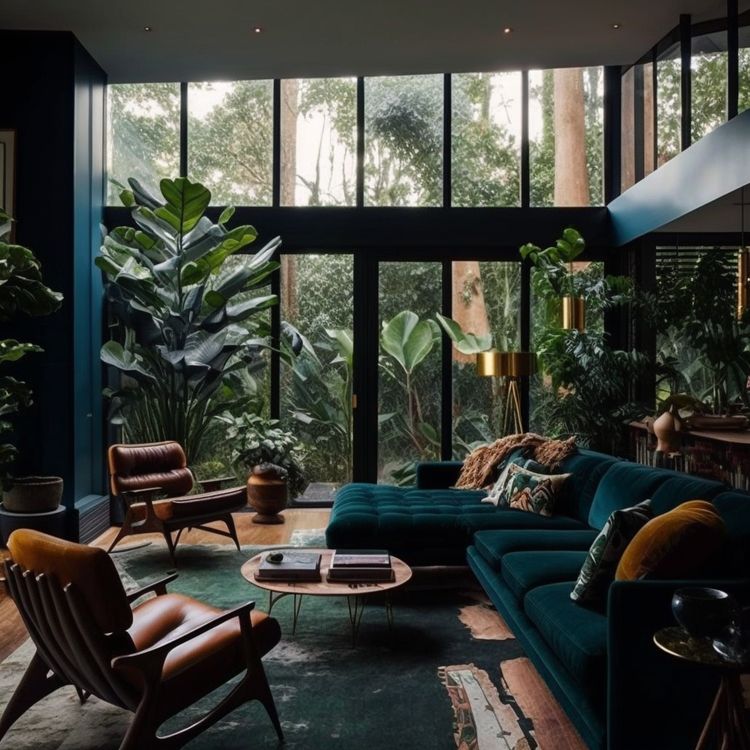 How to Update A Mid Century Interior for Darker Aesthetic Choices