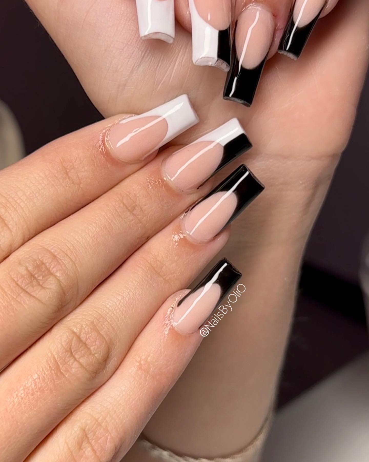 Flaunt Your Dark Feminine Side: 11+ Sophisticated Black French Tip Looks