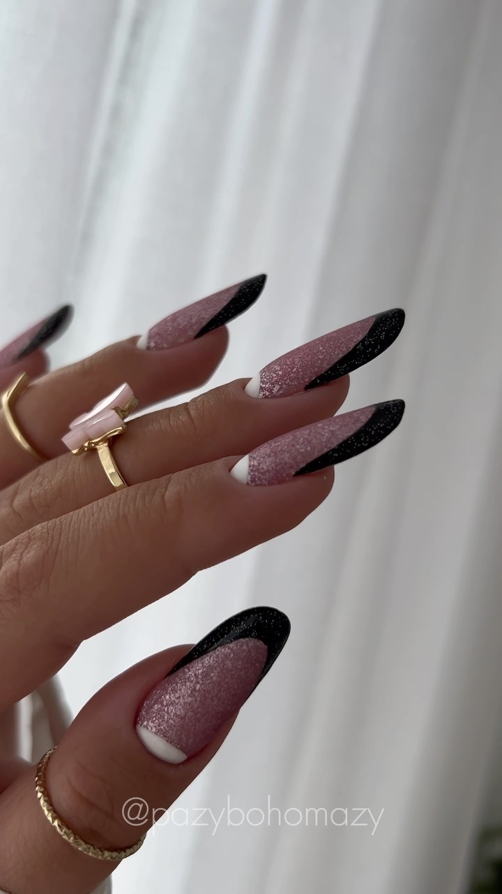 Flaunt Your Dark Feminine Side: 11+ Sophisticated Black French Tip Looks