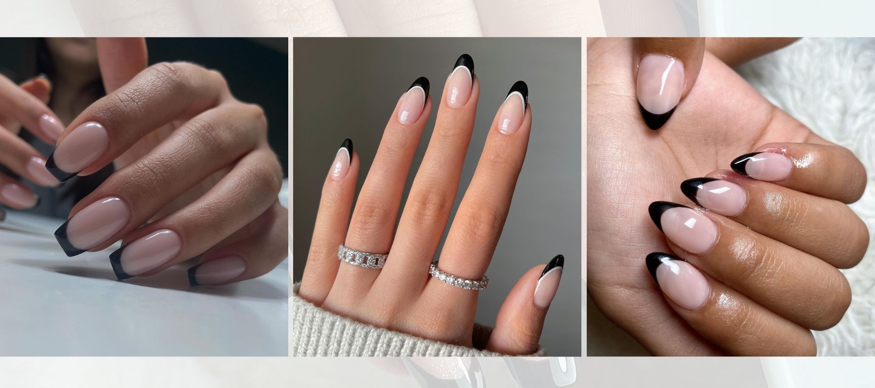 Flaunt Your Dark Feminine Side: 11+ Sophisticated Black French Tip Looks