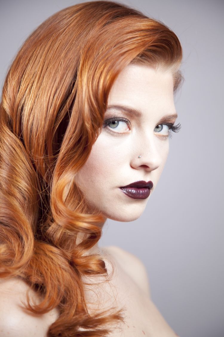 Flaunt This Fall: Femme Fatale Redefined With Dark Lips and Red Hair