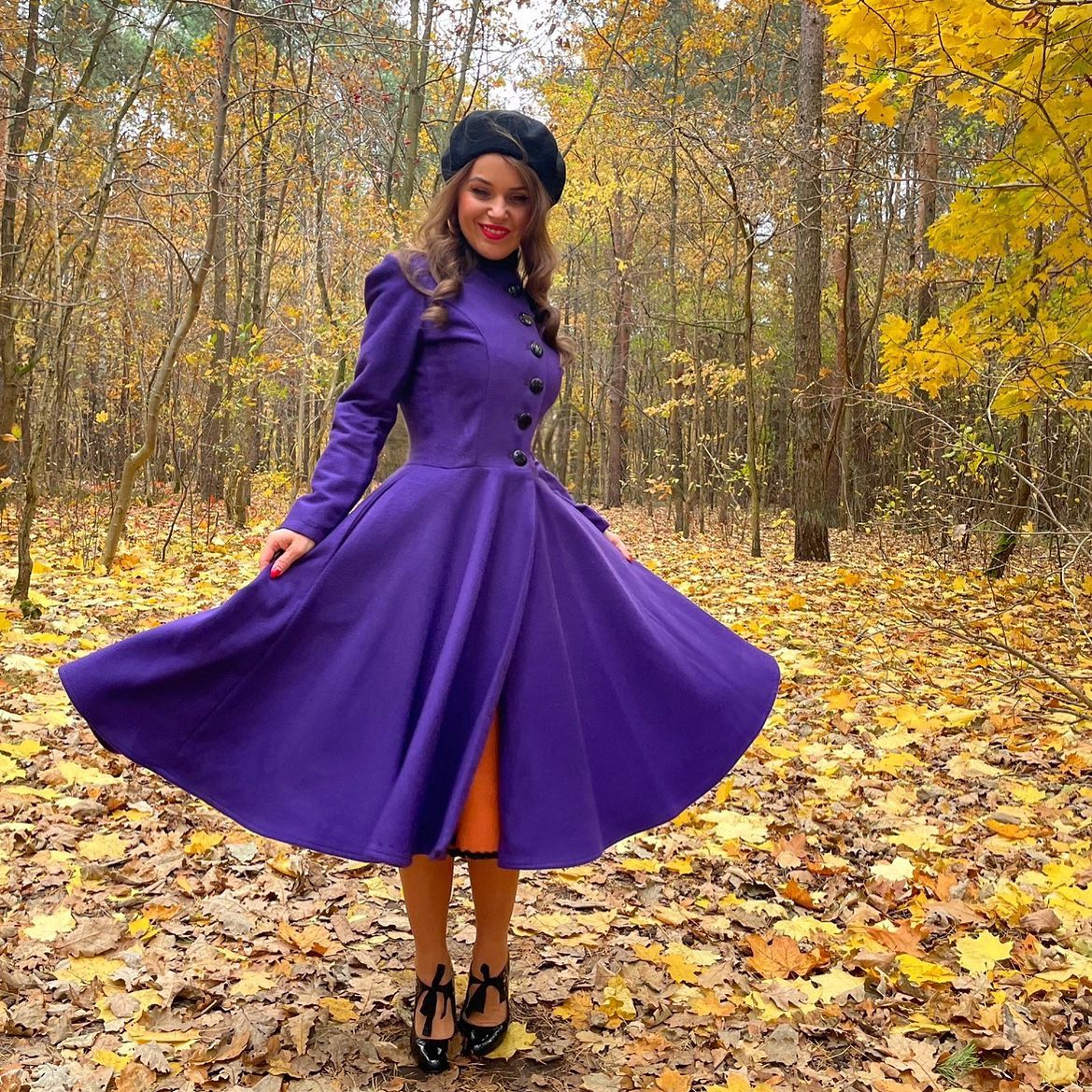 Embrace the Majestic Allure of Purple: Elevating Winter Fashion to New Heights