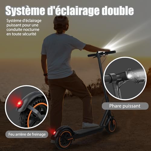 Vue 4 de Trottinette Electrique Adulte Endurance