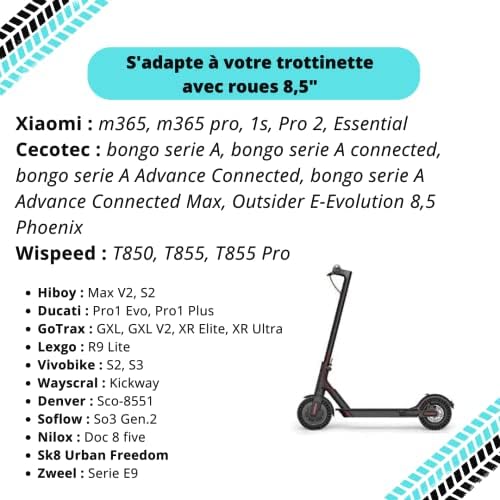 Vue 6 de Pneus Plein Trottinette Electrique