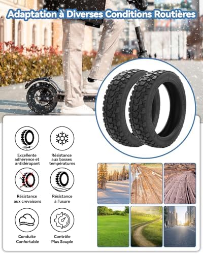 Vue 4 de Pouces Pneus Toutterrain Trottinette