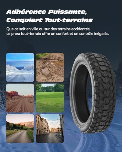 Vue 4 de Pneu Toutterrain Et Epaissi