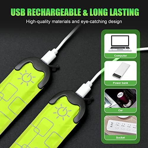 Vue 4 de Flintronic Pcs Brassards Lumineux