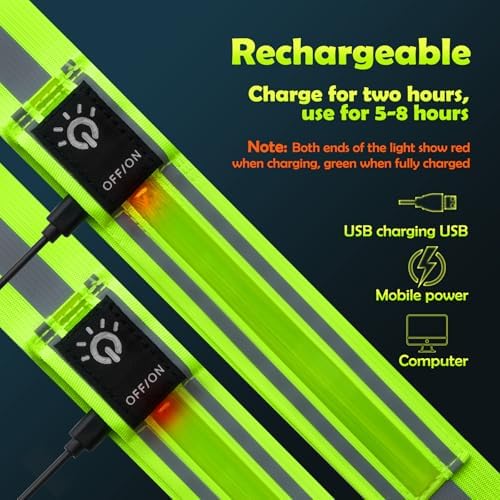 Vue 6 de Led Securite Rechargeable Usb