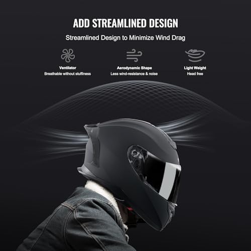 Vue 5 de Vevor Casque De Moto