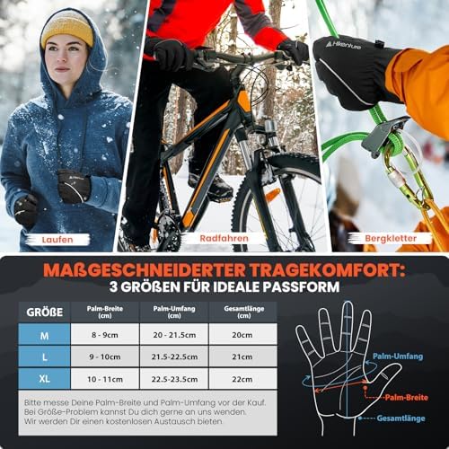 Vue 7 de Gants Dhiver Impermeables Gants