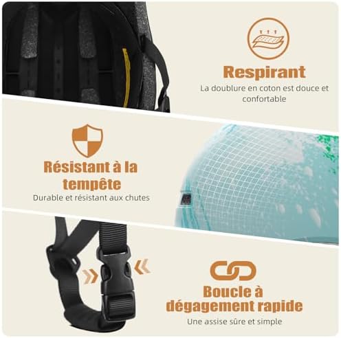 Vue 4 de Shinmax Casque Velo Homme