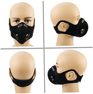 Vue 4 de Masque Antipoussière Noir Sport
