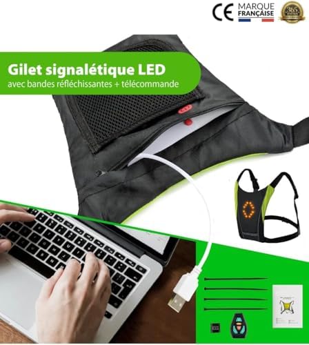 Vue 6 de Diavo Gilet Led Securite