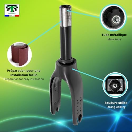 Vue 4 de Fourche Avant Pour Trottinette