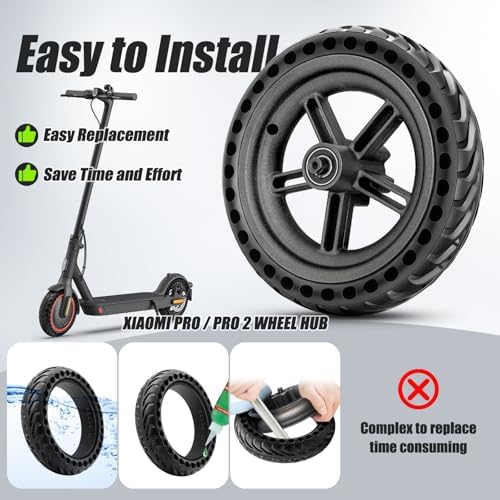 Vue 4 de Roue Arriere Pour Scooter