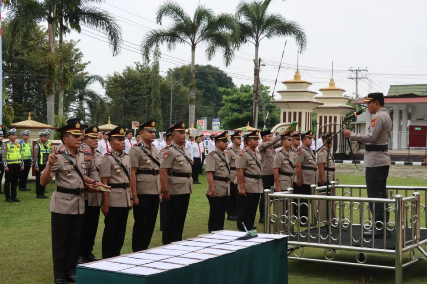 Kapolres Merangin Pimpin Sertijab Sejumlah Pejabat Utama dan Kapolsek