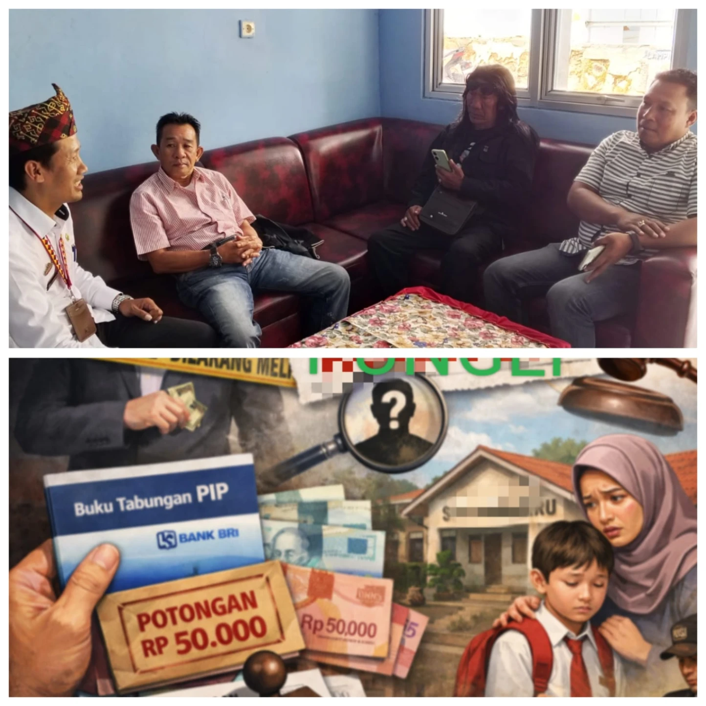 Kepala Sekolah SDN 2 Margoyoso Geram, Ancaman Lapor Polisi Atas Pemotongan Bantuan PIP.