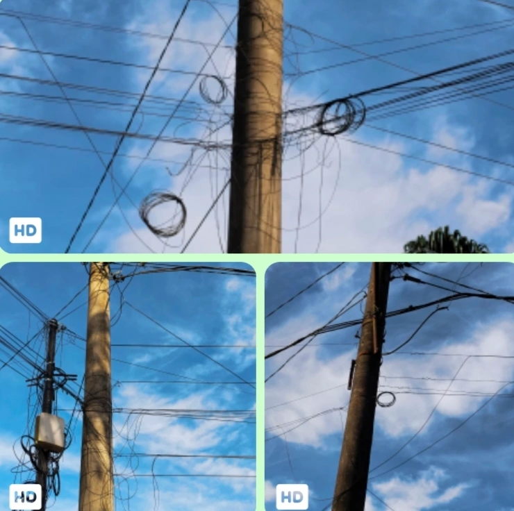 PLN Ulp Bangko Akan Memutus Kabel WiFi, Tv Kabel Dan IndiHome Yang Semerawut Nyantol Di Tiang Listrik PLN Tanpa Izin