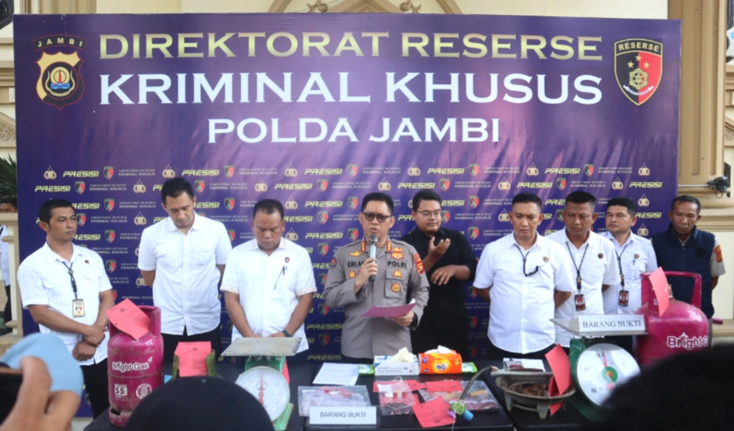 Polda Jambi Ungkap Praktik Penyalahgunaan Gas Subsidi, Empat Orang Diamankan