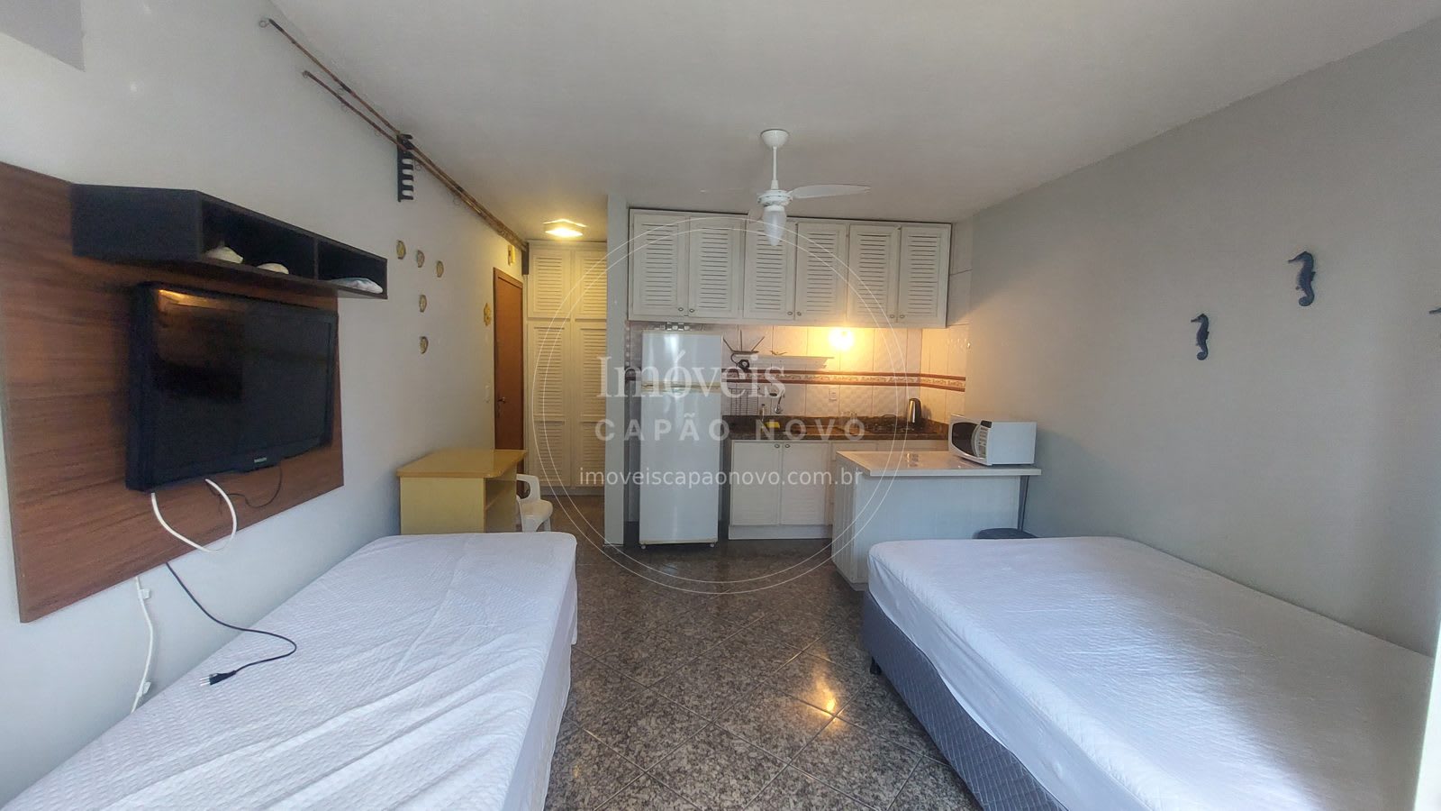 Apartamento JK Mobiliado a Uma Quadra do Mar - Capão Novo, Posto 4 - Foto 3