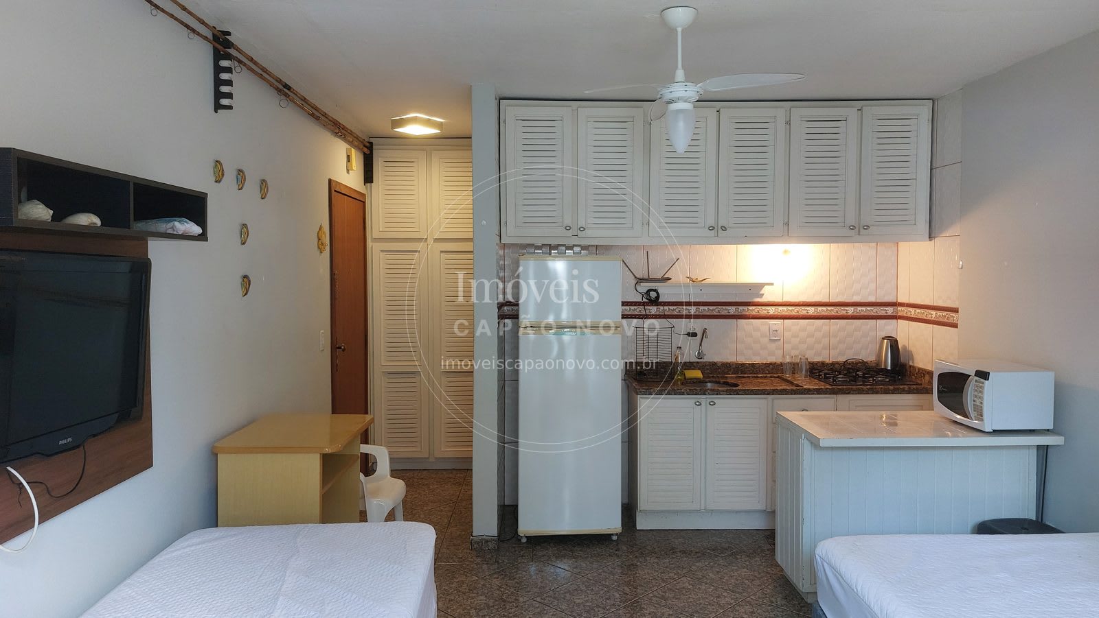 Apartamento JK Mobiliado a Uma Quadra do Mar - Capão Novo, Posto 4 - Foto 4