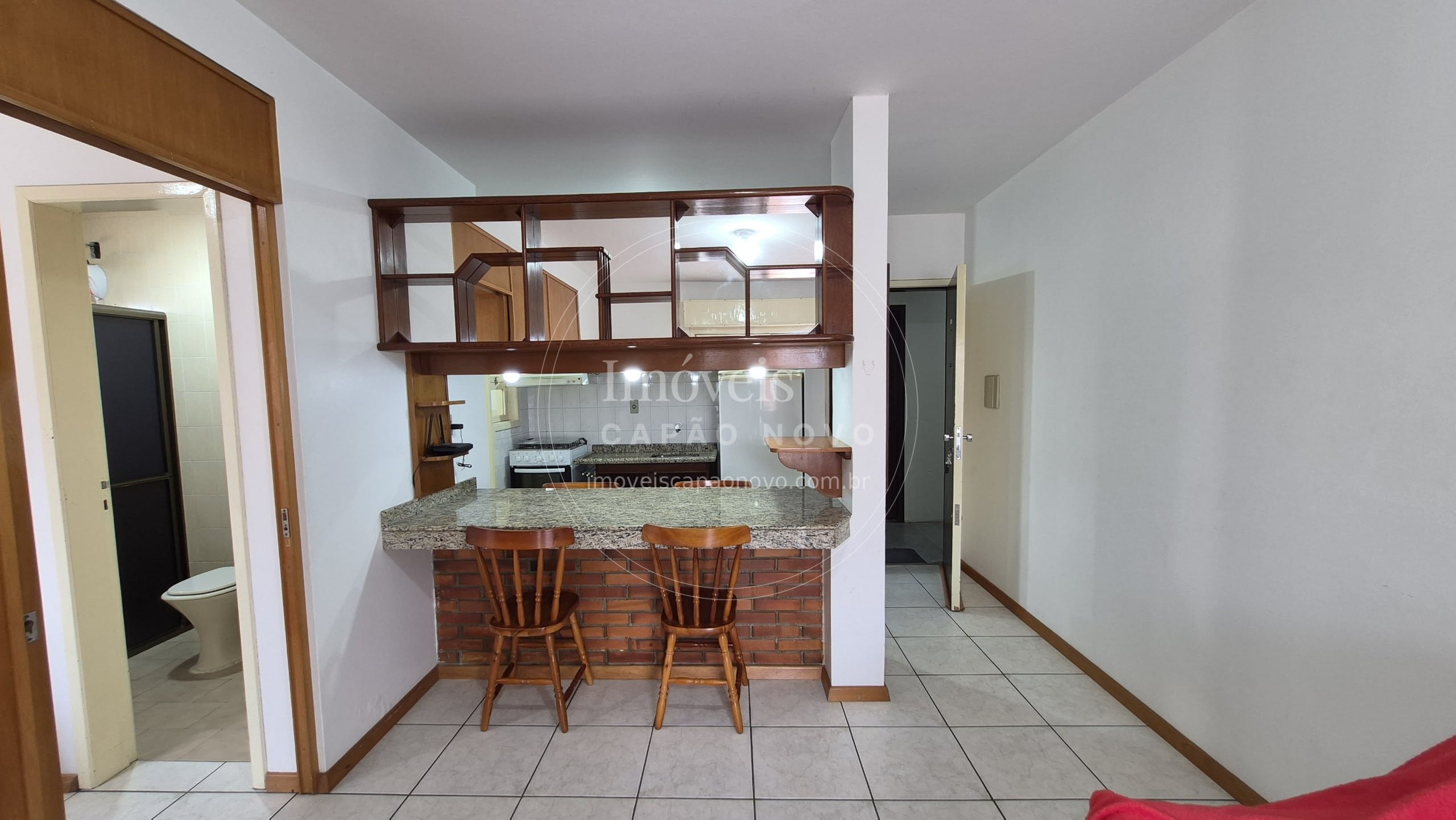 Apartamento 1 Dormitório Semi-mobiliado com Vista Panorâmica e Box Coberto, Capão Novo - Foto 4